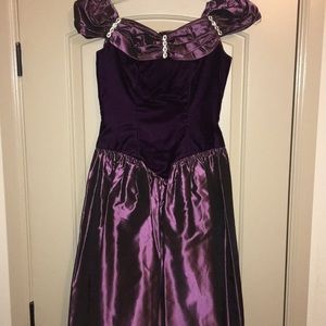 Purple Velvet Dress